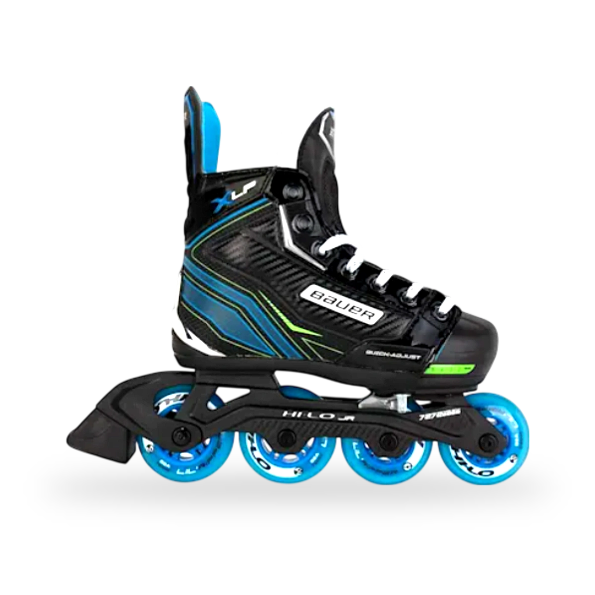 Bauer XLP adjustable junior inline hockey skates — extend as a child's feet grow