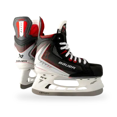 Bauer Vapor Fly30 intermediate ice hockey skates with TUUK Lightspeed Edge holder and LS+ stainless steel runner, available at T3 Sports India