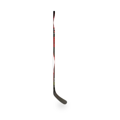 Bauer Vapor Fly40 Grip Stick showing round shaft, XE Taper blade transition, and textured grip finish