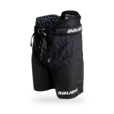 Bauer X Ice Pant in classic fit showing 400D Nylon shell, integrated spine guard, and wrap-around quick-cinch belt — T3 Sports India