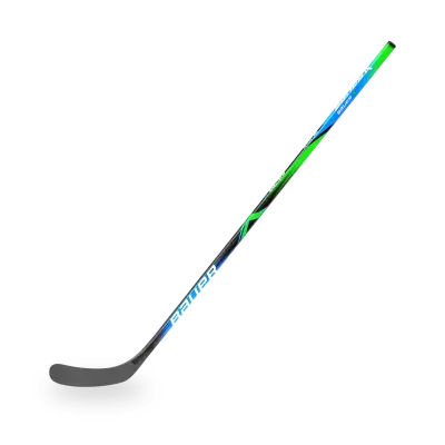 Bauer X Series Hockey Stick in black and yellow showing P92 mid-curve blade and rounded shaft, 480 g