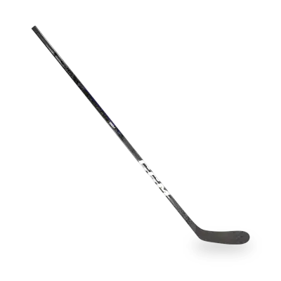 CCM Ribcor 96K Senior Hockey Stick in black and red colorway showing shaft geometry and Ascent 2 blade profile