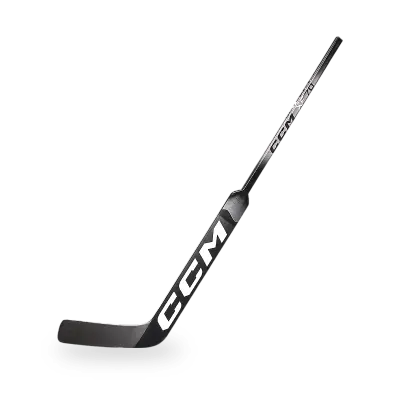 CCM XF-70 Senior Goalie Stick showing square shaft geometry, UD carbon paddle, and fibreglass-coated blade in full length view