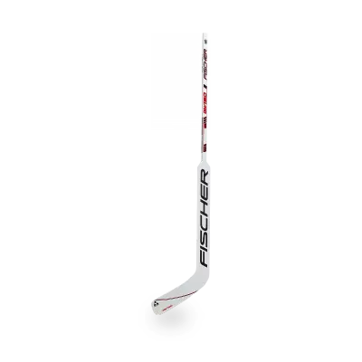 fischer GW150 Youth Ice Hockey Goalie Stick with ash wood blade, aspen paddle and plywood shaft on white background