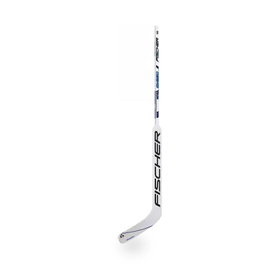 Fischer GW250 Junior Goalie Stick showing ABS blade, plywood shaft and aspen wood glass-fibre paddle construction